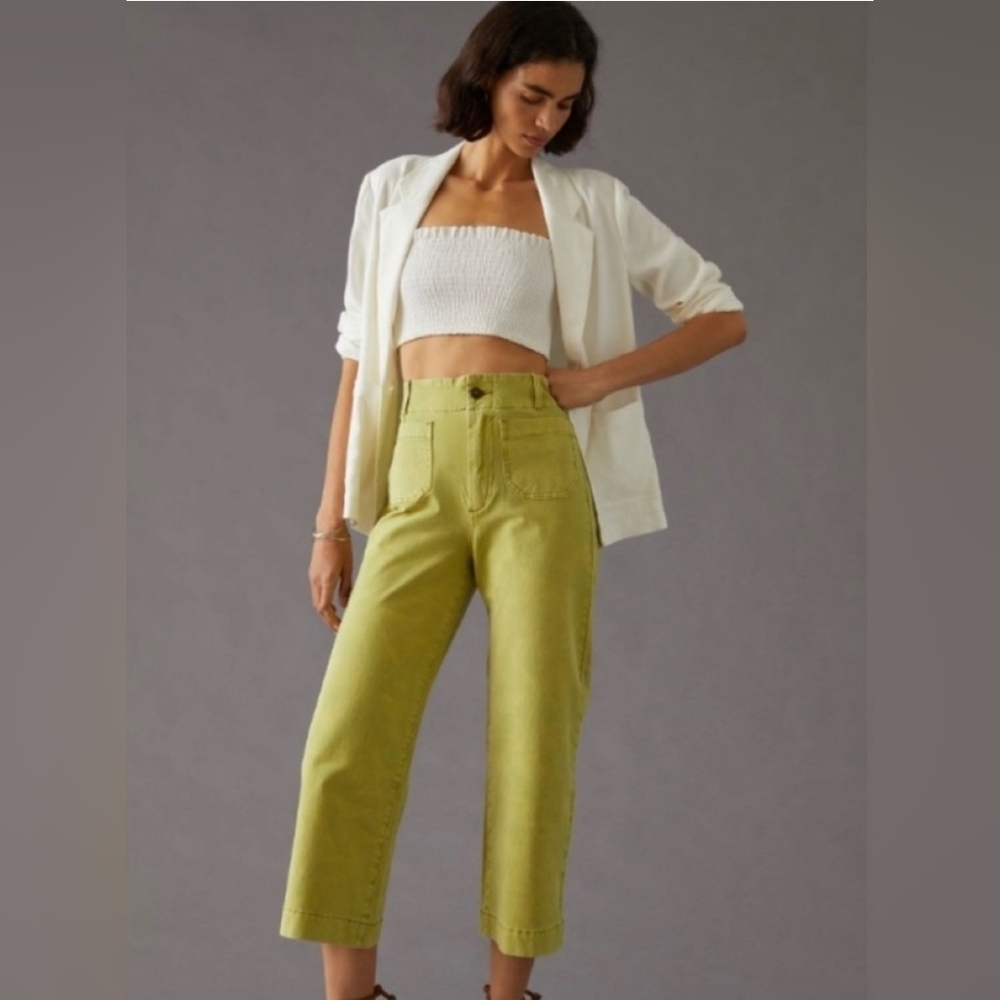Anthropologie Pilcro THE SKIPPER High Rise Wide Leg, Size 29